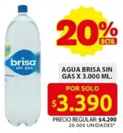 Ara Brisa sin gas agua oferta