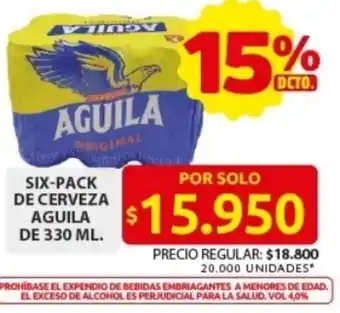 Ara Aguila six-pack de cerveza oferta