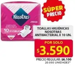 Ara Toallas higiénicas nosotras antibacterial oferta