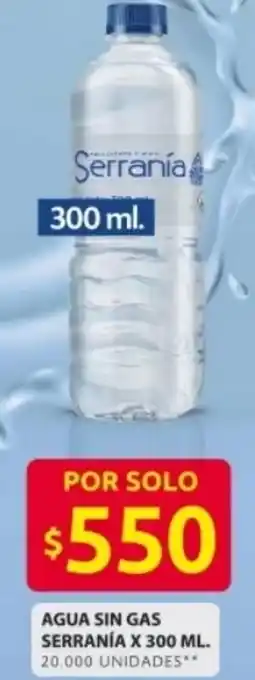 Ara Serranía agua sin gas oferta