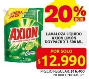Ara Axion limón lavaloza líquido doypack oferta