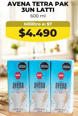 Tiendas D1 Avena tetra pak oferta