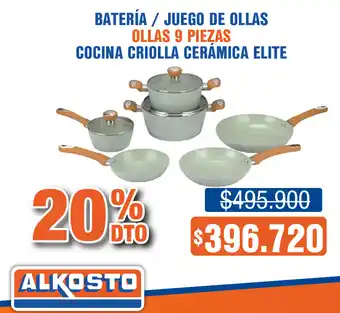 Alkosto Batería / juego de ollas ollas oferta