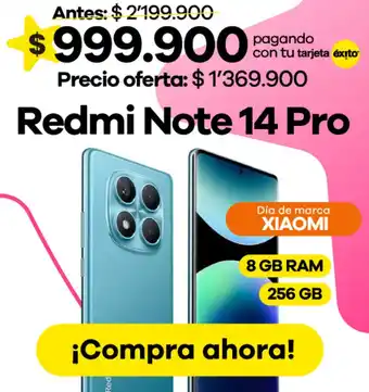 Éxito Redmi Note 14 Pro oferta