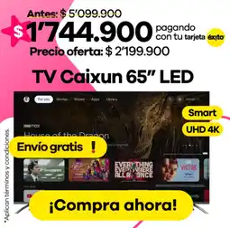 Éxito TV Caixun 65" LED oferta