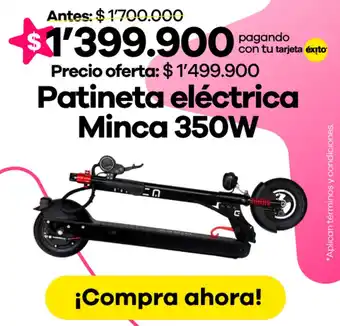 Éxito Patineta eléctrica Minca oferta