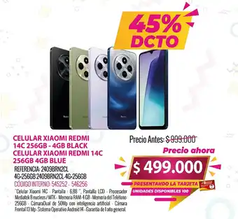 MercaCentro CELULAR XIAOMI REDMI 14C oferta