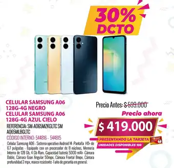 MercaCentro SAMSUNG A06 celular oferta