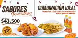 Cali Mio Medio Pollo Asado +Arroz con Pollo Mediano o Arroz Atollado Mediano oferta