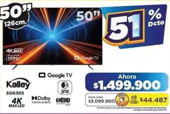 Alkomprar Kalley google tv 50" oferta