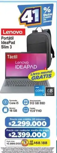 Alkomprar Lenovo portátil ideapad slim 3 oferta