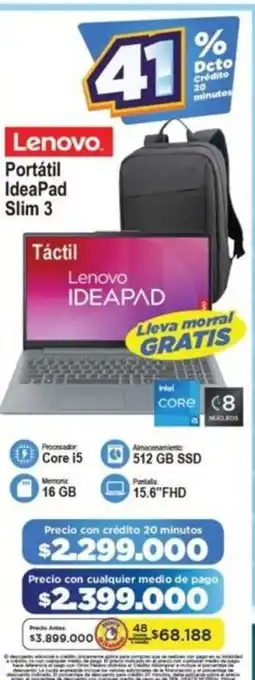 Alkomprar Lenovo portátil ideapad slim 3 oferta