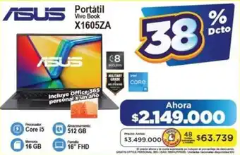 Alkomprar Asus portátil vivo book oferta