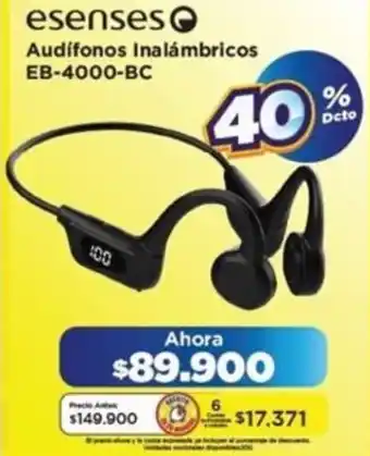 Alkomprar Esenses audífonos inalámbricos EB-4000-BC oferta