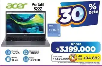 Alkomprar Acer portátil 522Z oferta