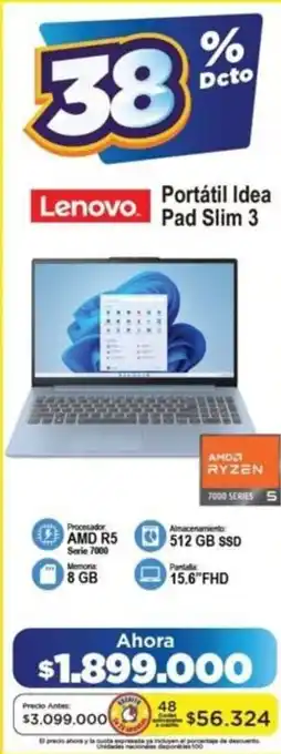 Alkomprar Lenovo portátil idea pad slim 3 oferta