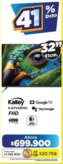 Alkomprar Kalley roku tv 32" oferta