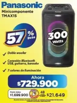 Alkomprar Panasonic minicomponente TMAX15 oferta