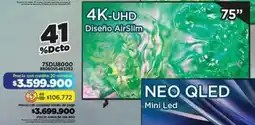 Alkomprar Samsung 4K-UHD 75" TV oferta