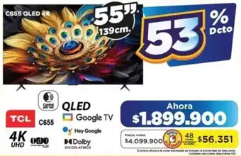 Alkomprar TCL 55" Google TV oferta