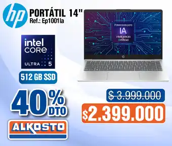 Alkosto HP Portátil 14" oferta