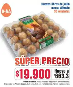 Alkosto Huevos libres de jaula oferta