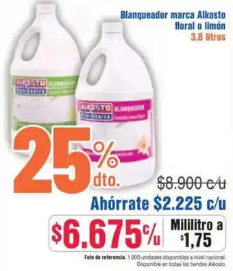 Alkosto Alkosto Blanqueador floral o limón oferta