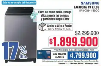 Alkosto Samsung lavadora oferta