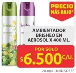 Ara Ambientador brisheo en aerosol oferta