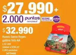 Jumbo Huevo santa reyes gallina feliz AA oferta