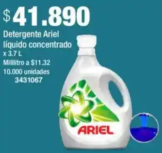 Jumbo Ariel detergente líquido concentrado oferta