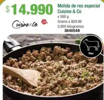 Jumbo Molida de res especial cuisine & c oferta