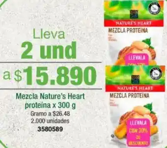 Jumbo Nature's heart mezcla proteína oferta