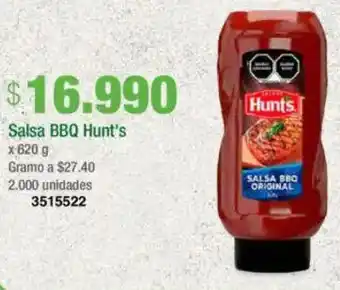 Jumbo Hunt's salsa bbq oferta