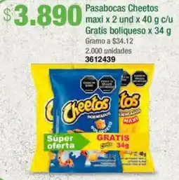 Jumbo Pasabocas Cheetos maxi oferta