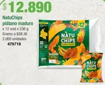 Jumbo Natuchips plátano maduro oferta