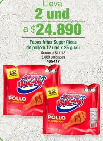 Jumbo Papas fritas super ricas de pollo oferta