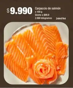 Jumbo Carpaccio de salmón oferta