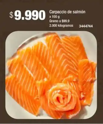 Jumbo Carpaccio de salmón oferta