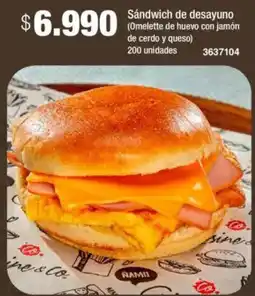 Jumbo Sándwich de desayuno oferta