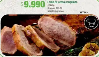 Jumbo Lomo de cerdo congelado oferta