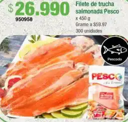 Jumbo Filete de trucha salmonada pesco oferta