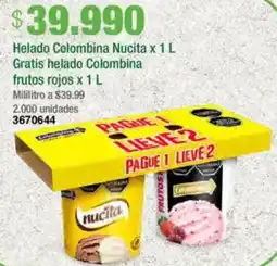 Jumbo Helado colombina nucita oferta