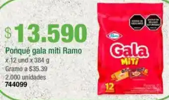 Jumbo Ponqué gala miti Ramo oferta