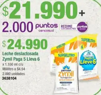 Jumbo Zymil leche deslactosada oferta