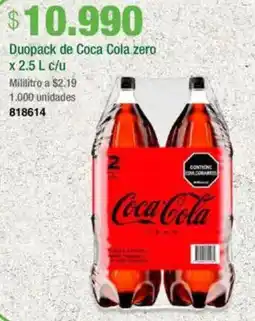 Jumbo Duopack de coca cola zero oferta