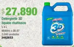 Jumbo Detergente 3d líquido multiusos oferta