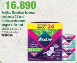 Jumbo Toallas Nosotras buenas noches oferta