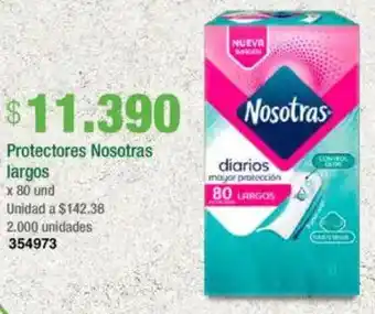 Jumbo Protectores nosotras largos oferta