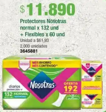 Jumbo Protectores nosotras normal oferta